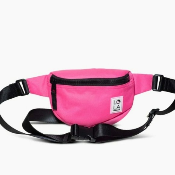 lola Handbags - Lola Sprite Recycled Moonbeam Small Bum Bag - Tulip